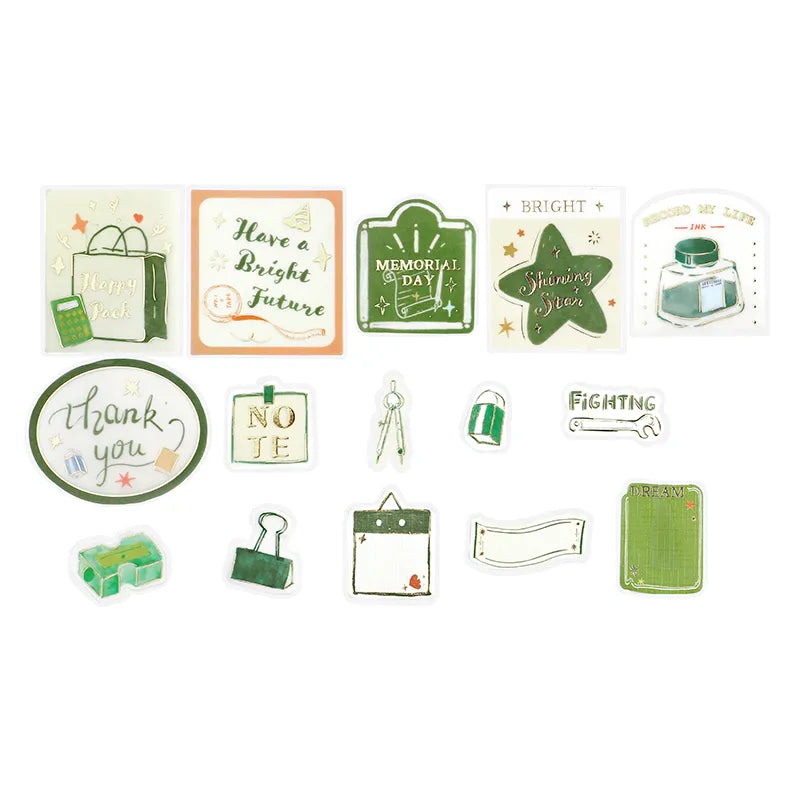 BGM Foil-Stamped Flake Stickers - Stationery