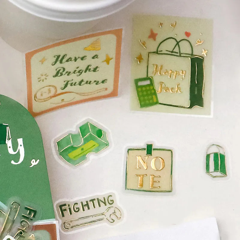 BGM Foil-Stamped Flake Stickers - Stationery