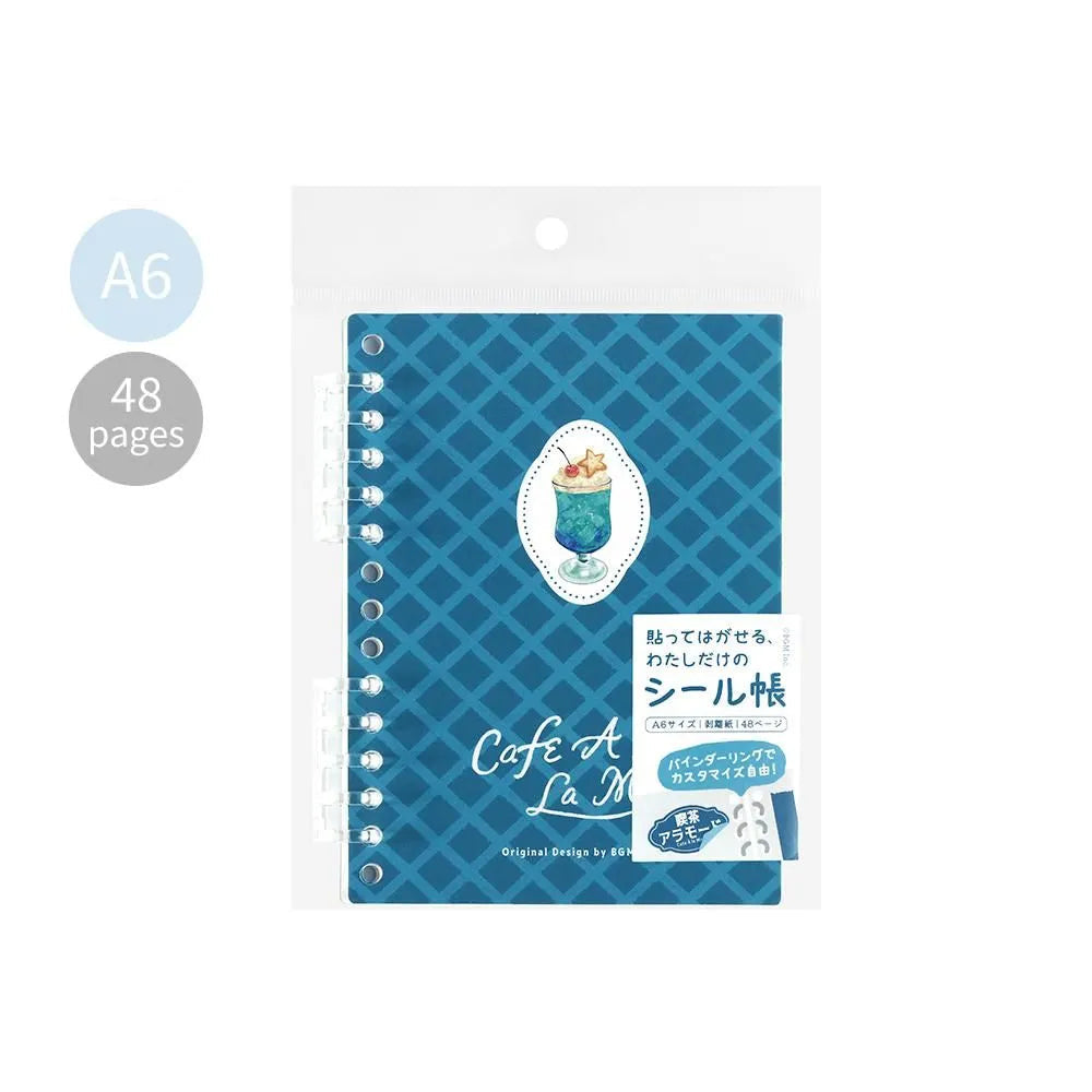 BGM Sticker Book - Cafe À La Mode - Sky Blue Soda