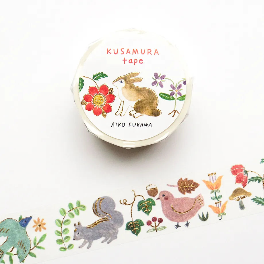 COZYCA x AIKO FUKAWA Foil-Stamped Masking Tape -  Kusamura