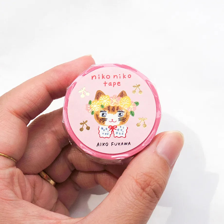 COZYCA x AIKO FUKAWA Foil-Stamped Masking Tape -  Niko Niko