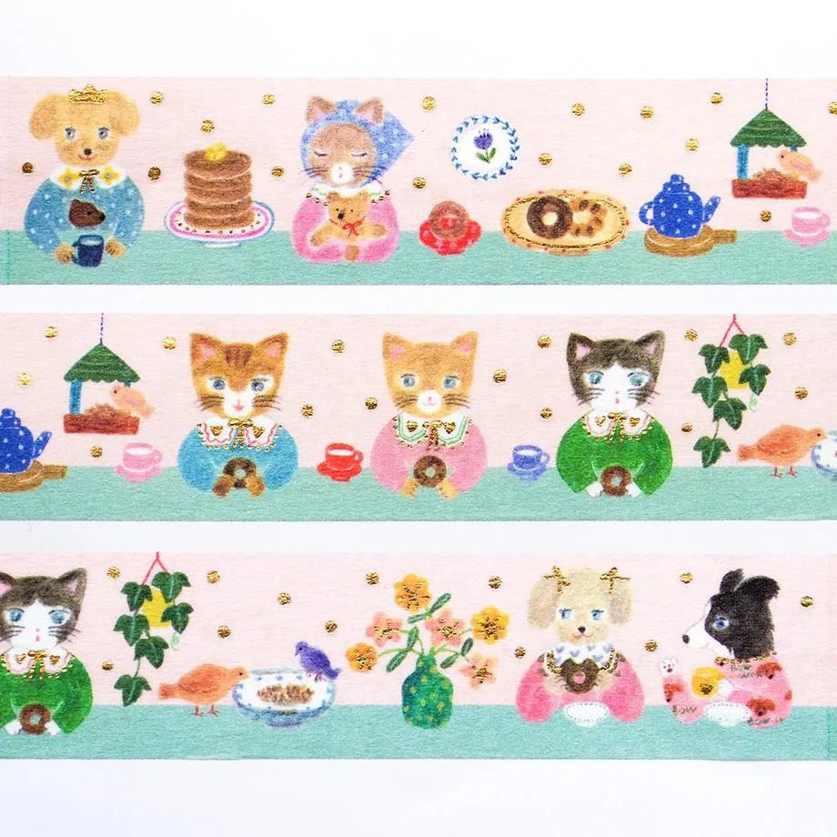 COZYCA x AIKO FUKAWA Foil-Stamped Masking Tape -  Snack Time
