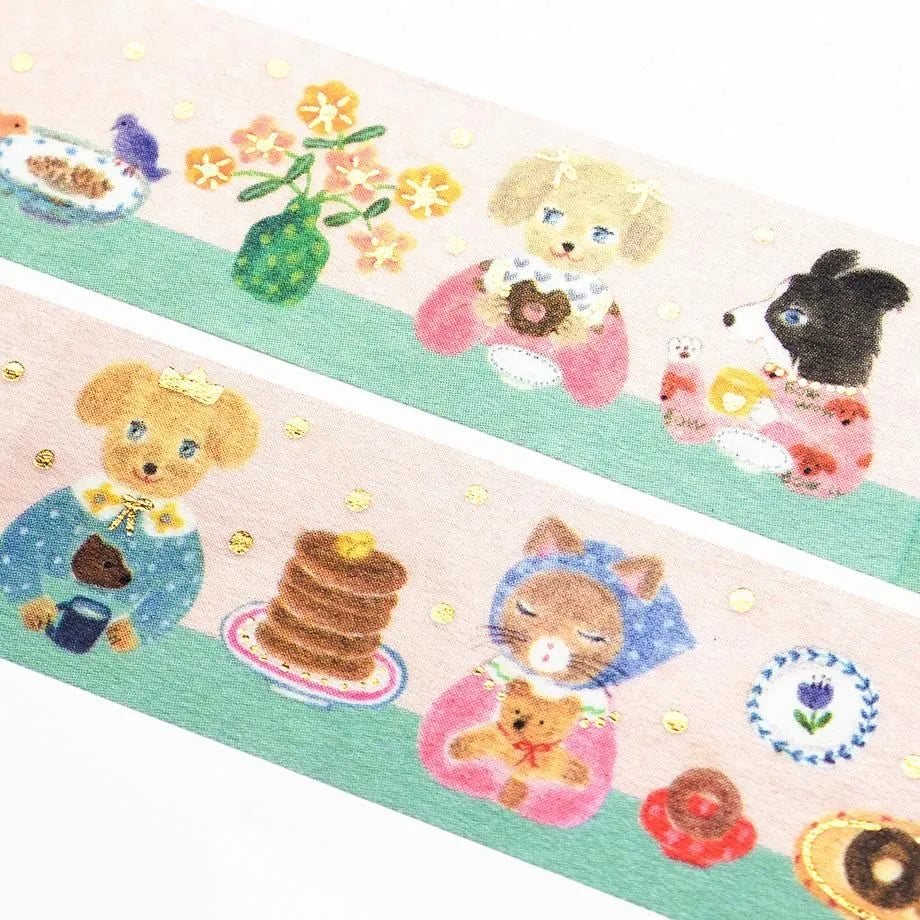 COZYCA x AIKO FUKAWA Foil-Stamped Masking Tape -  Snack Time