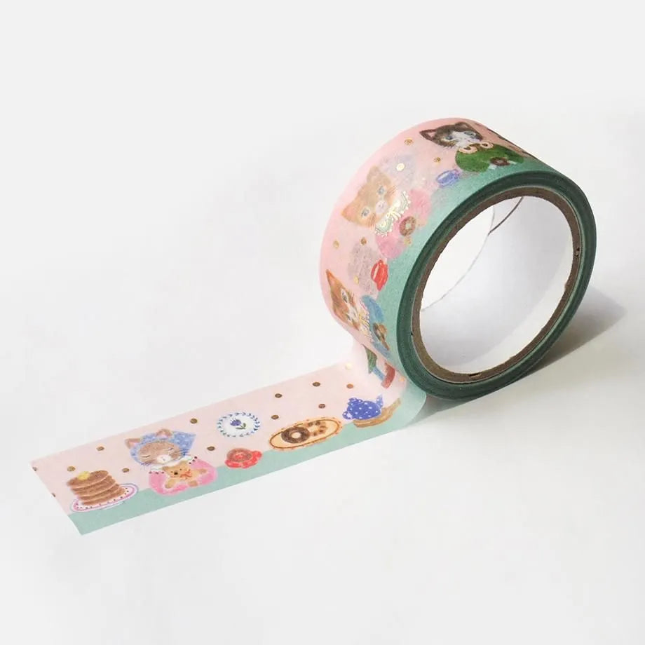 COZYCA x AIKO FUKAWA Foil-Stamped Masking Tape -  Snack Time