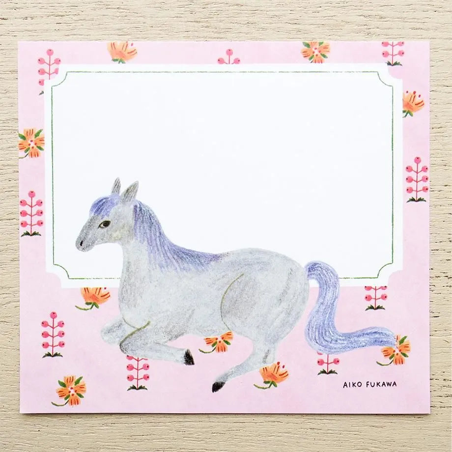 COZYCA x AIKO FUKAWA Block Memo - Flower And Animals