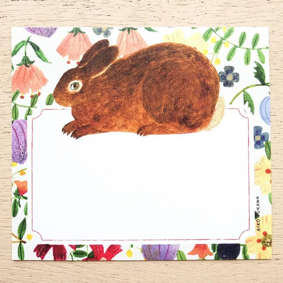 COZYCA x AIKO FUKAWA Block Memo - Flower And Animals