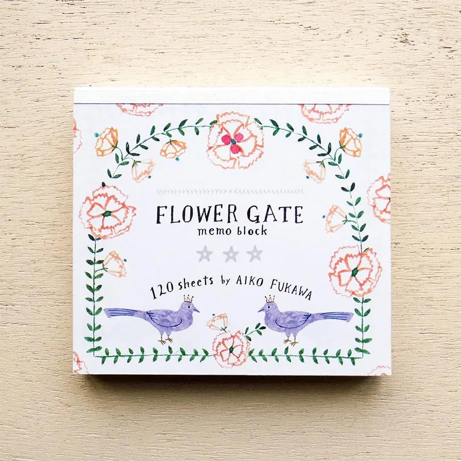 COZYCA x AIKO FUKAWA Block Memo - Flower Gate