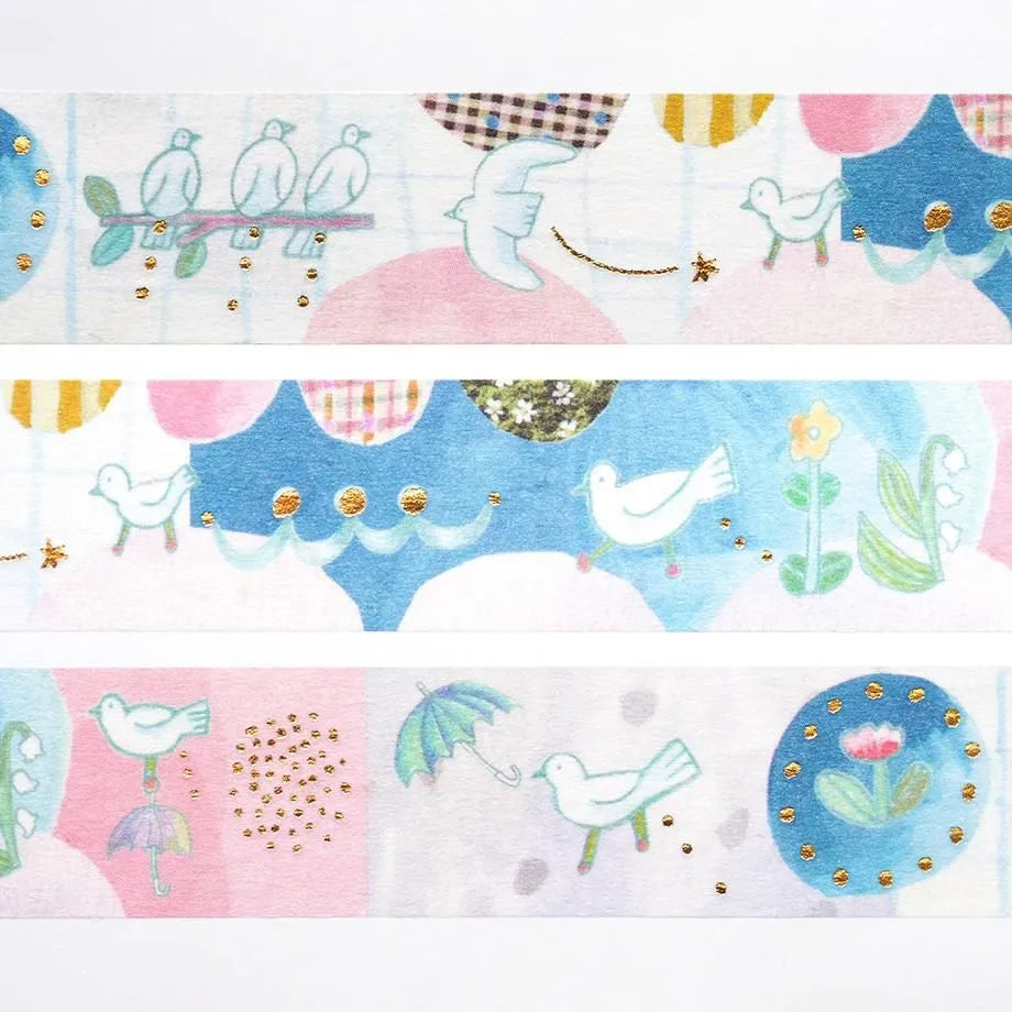 COZYCA x CHIHIRO SONODA Foil-Stamped Masking Tape - Tori No Otoshimono