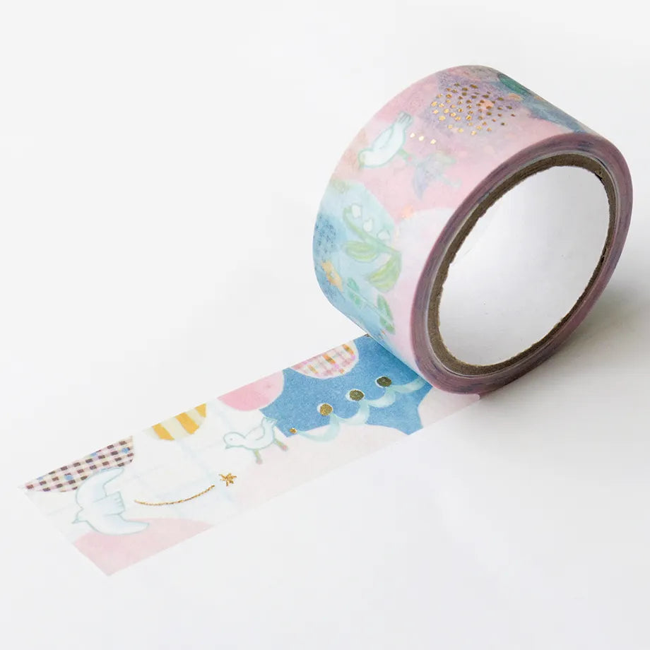 COZYCA x CHIHIRO SONODA Foil-Stamped Masking Tape - Tori No Otoshimono
