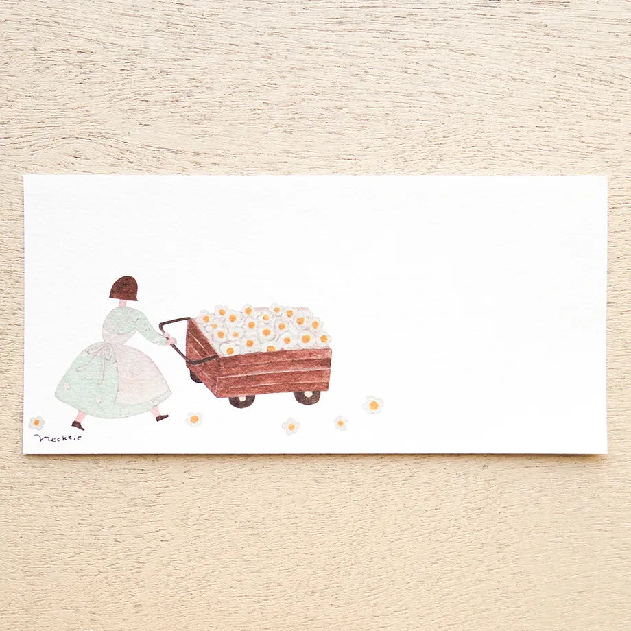 Cozyca x Necktie Note Pad - Flower