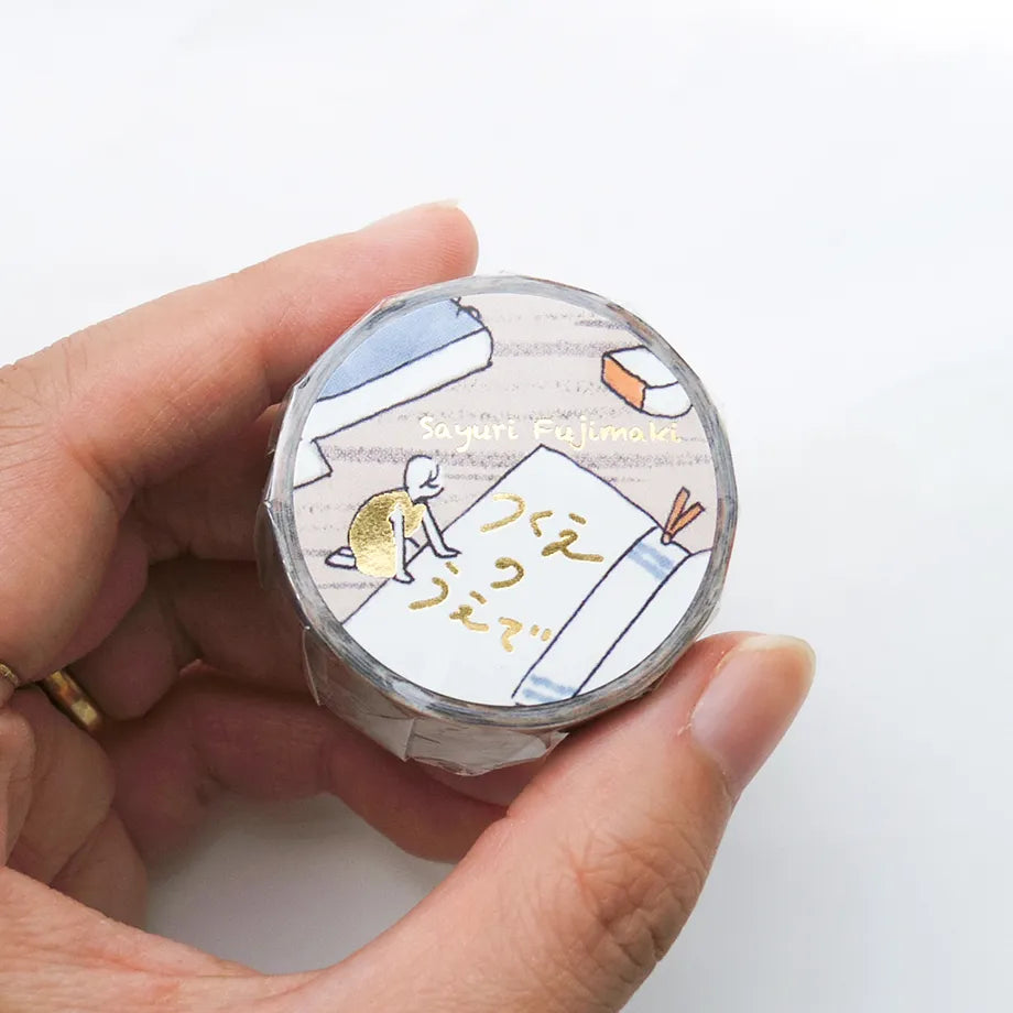 COZYCA x SAYURI FUJIMAKI Foil-Stamped Masking Tape - On The Desk