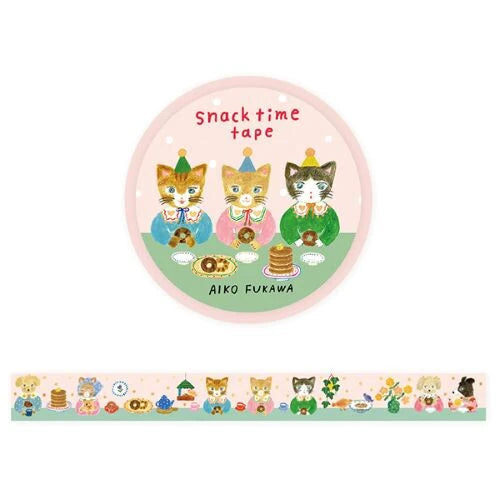 COZYCA x AIKO FUKAWA Foil-Stamped Masking Tape -  Snack Time