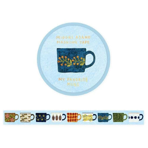 COZYCA x MIDORI ASANO Foil-Stamped Masking Tape - My Favorite Mugs