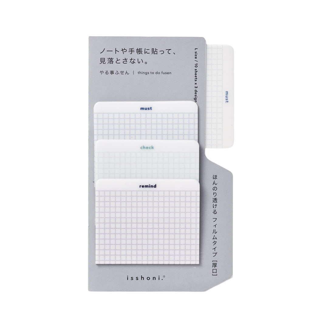 Daigo isshoni. To-Do Sticky Notes Film - L - Blue