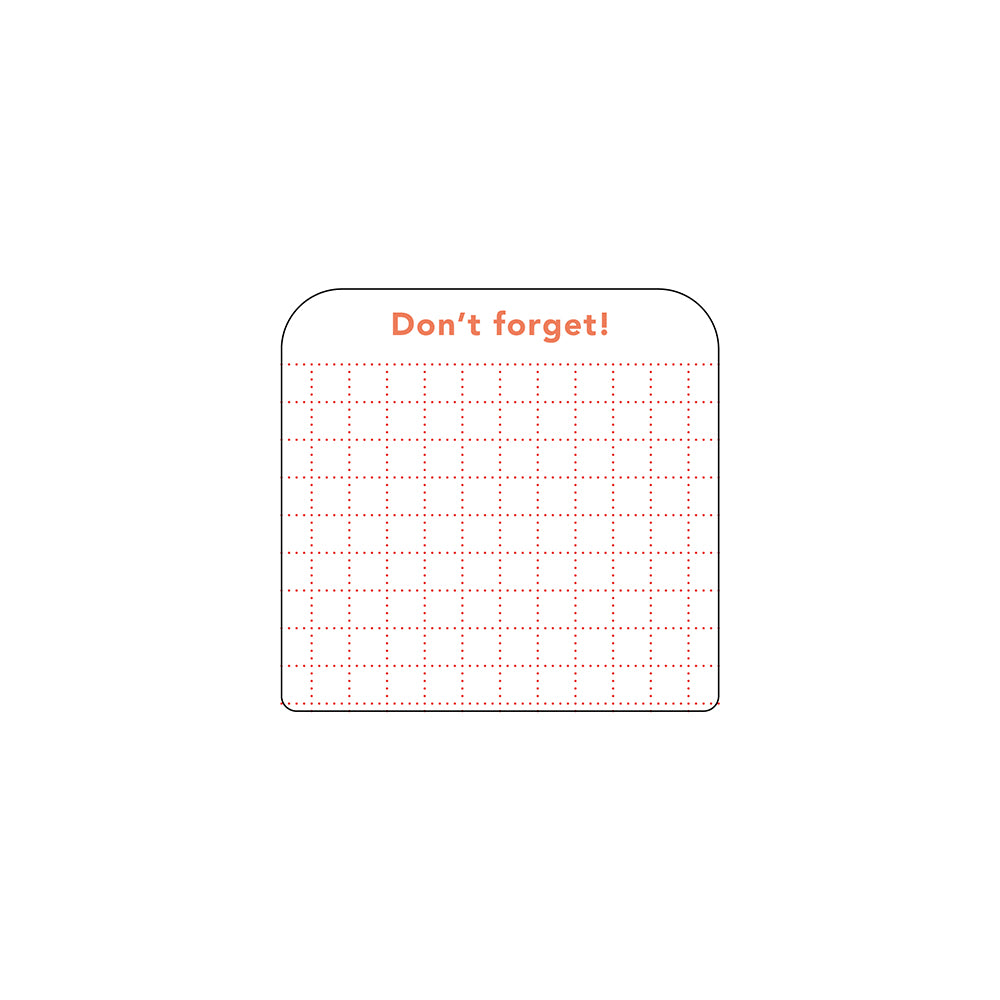 Daigo isshoni. To-Do Sticky Notes Film- S - Red