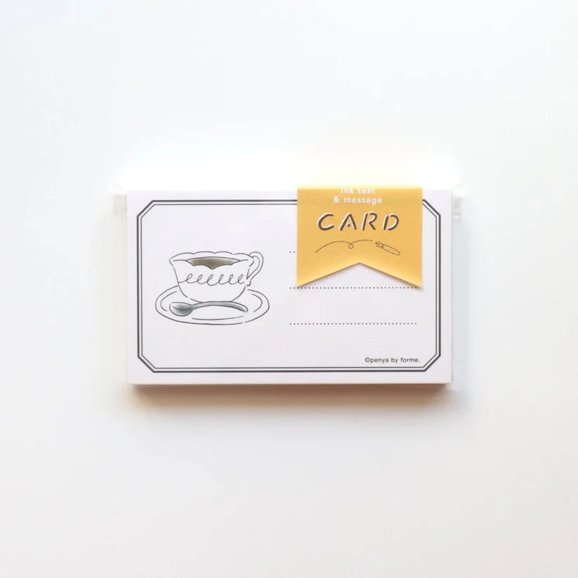 FORME. Ink Test & Message Card - Coffee Card