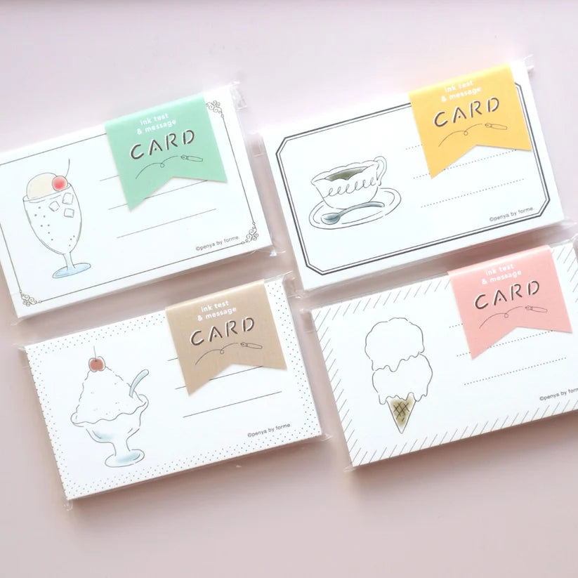 FORME. Ink Test & Message Card - Ice Cream Card