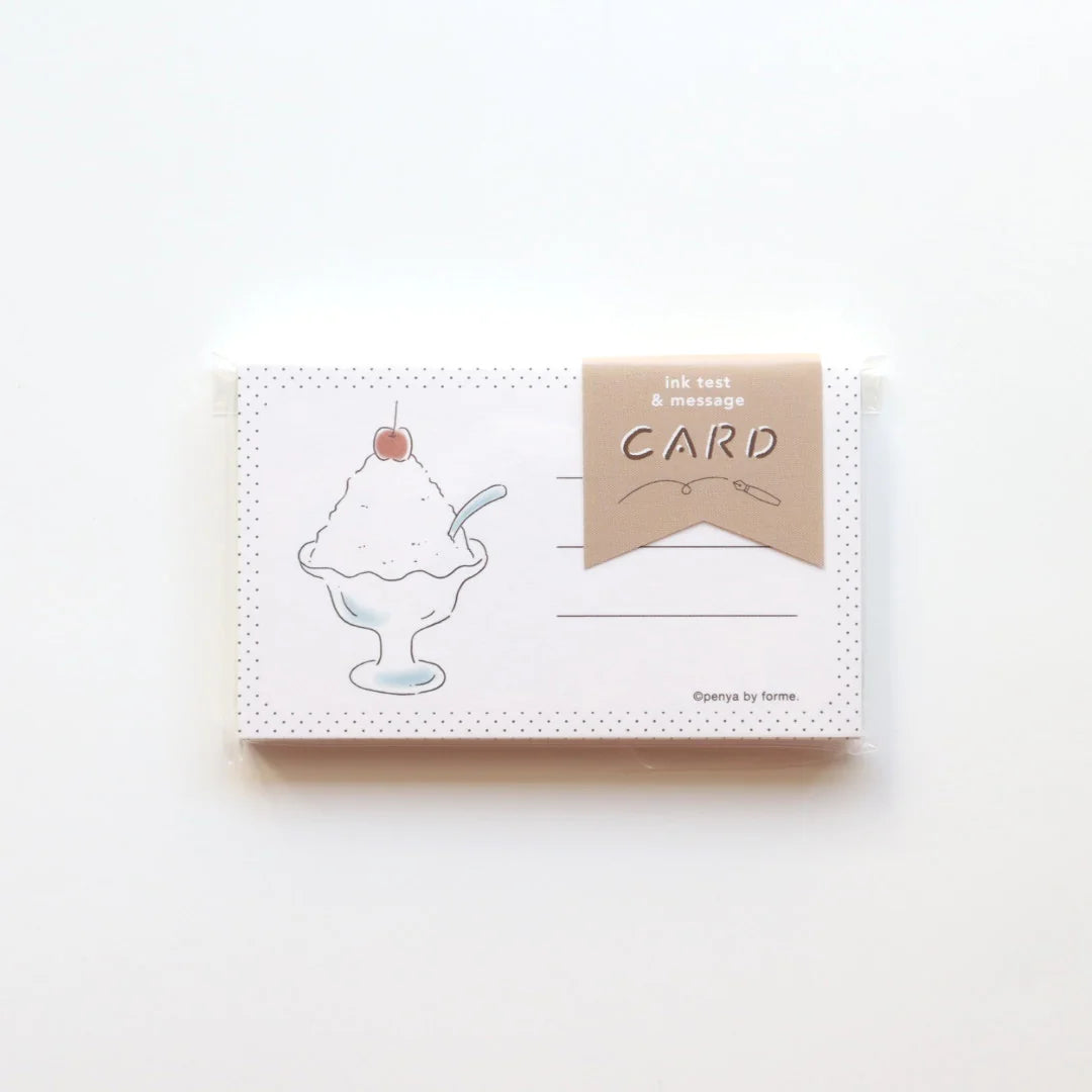 FORME. Ink Test & Message Card - Shaved Ice Card