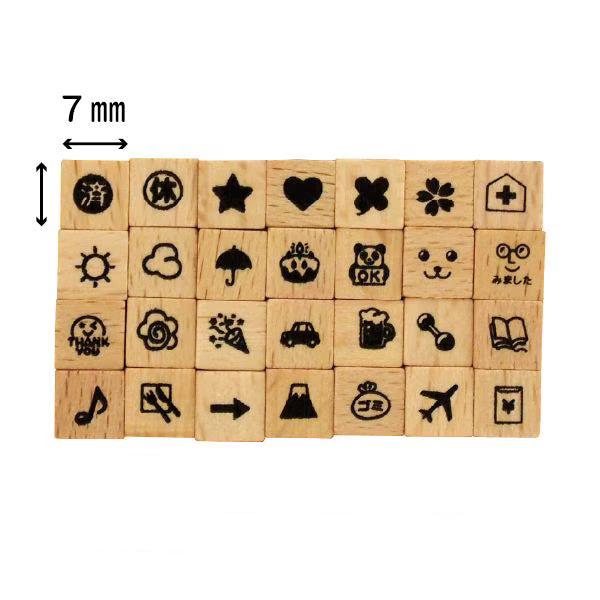 KODOMO NO KAO Petit Moji Stamp Set - Mark Set