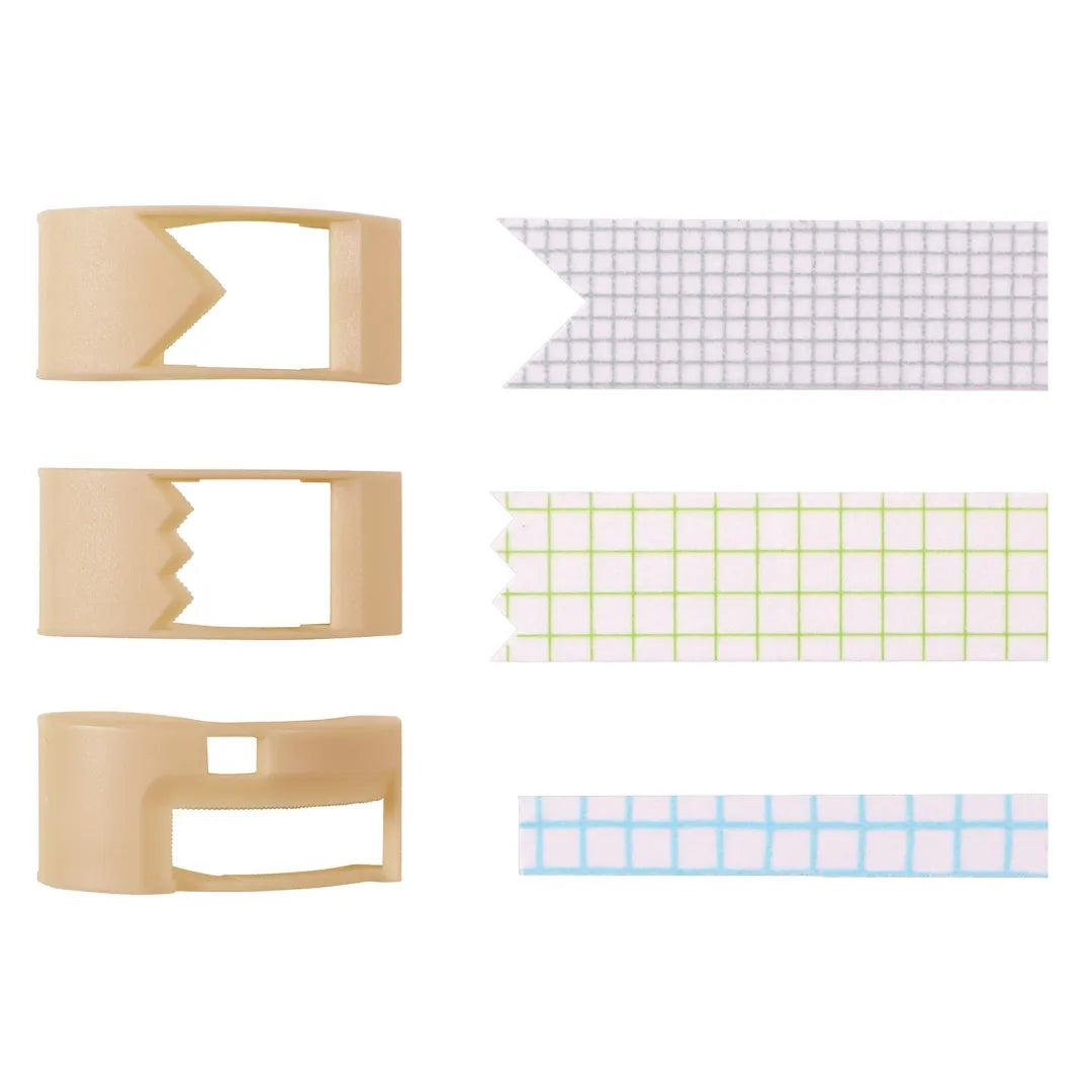 KUTSUWA Ribbon Bon - Tape Cutter - Beige