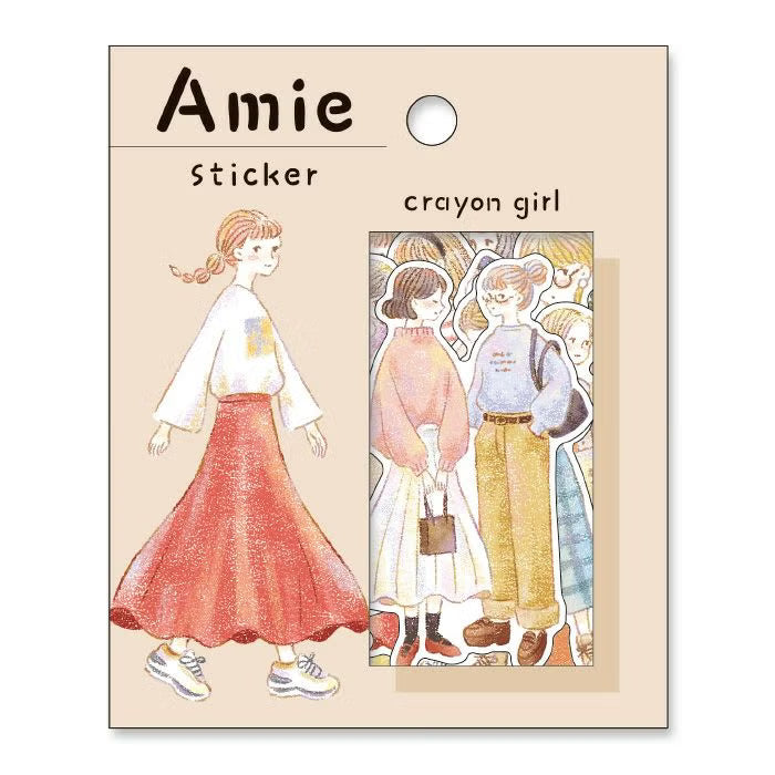 MIND WAVE Amie Sticker - Crayon Girl