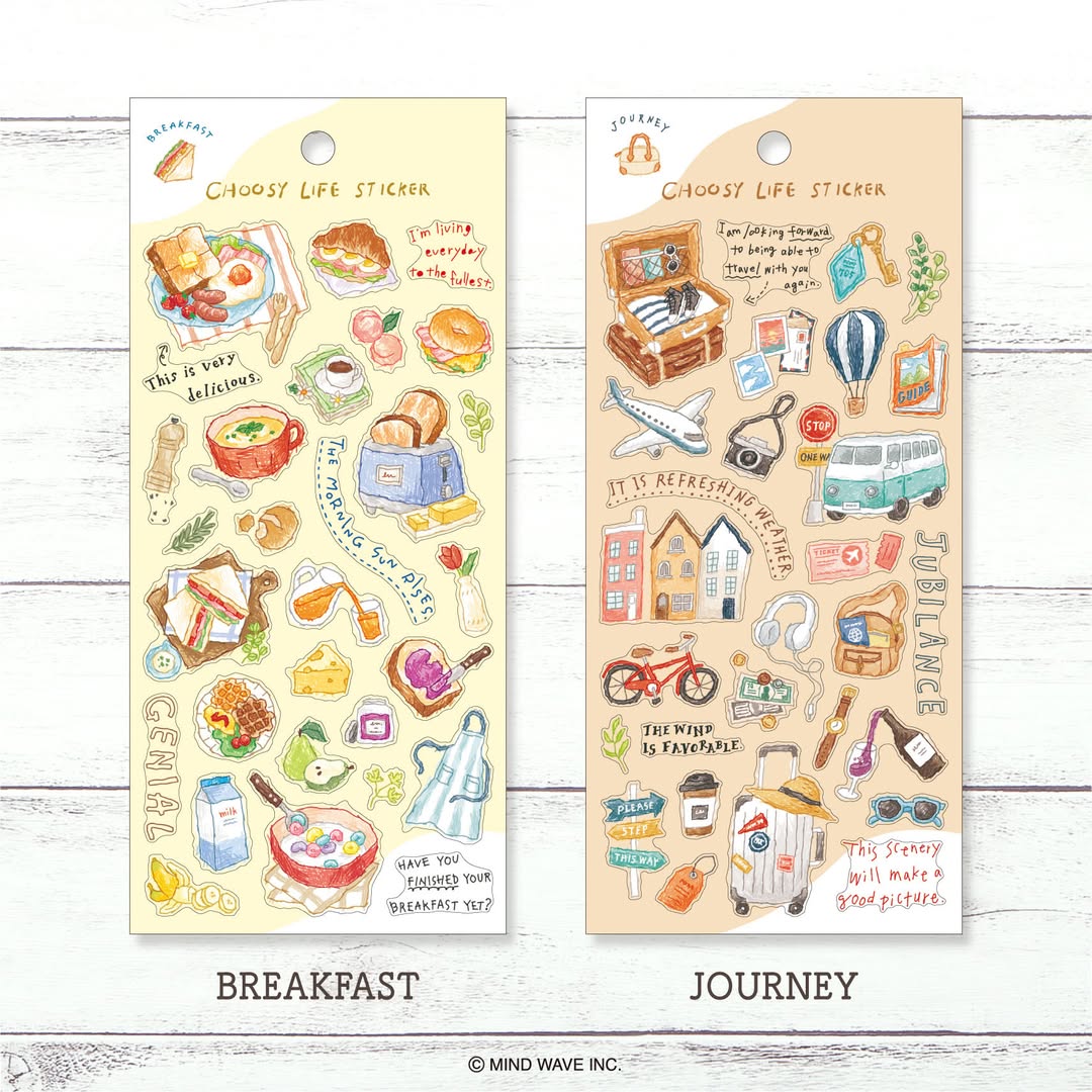 MIND WAVE Choosy Life Stickers