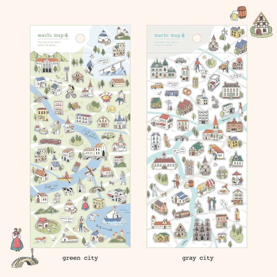 MIND WAVE Machi Map Stickers