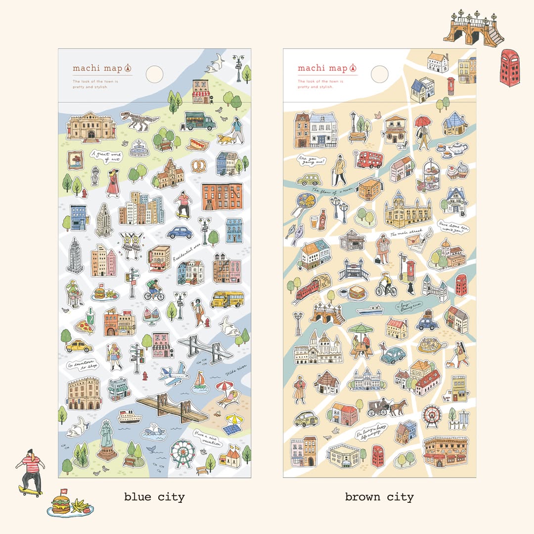 MIND WAVE Machi Map Stickers