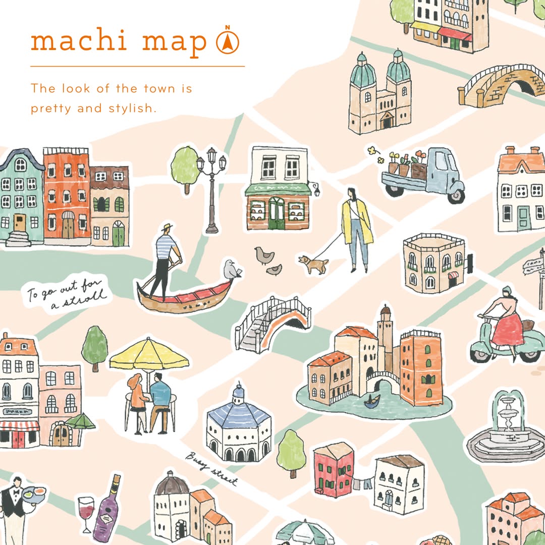 MIND WAVE Machi Map Stickers