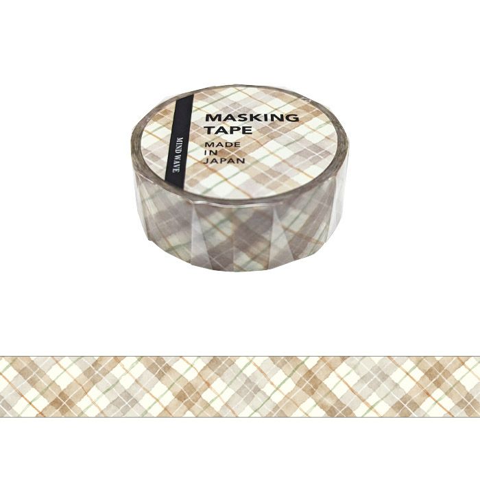 MIND WAVE Masking Tape - Check Pattern