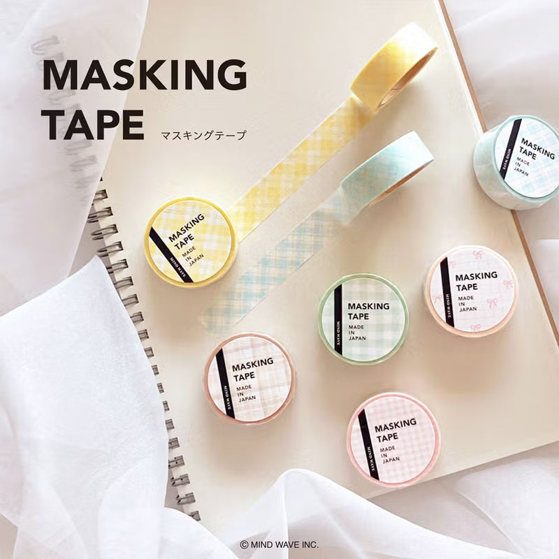 MIND WAVE Masking Tape - Check Pattern