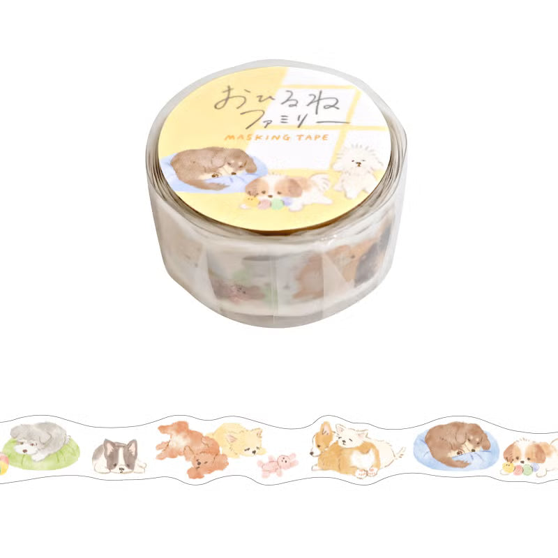 MIND WAVE Masking Tape - Ohirune Family - Inukai