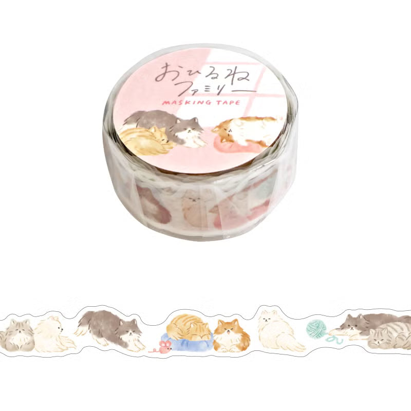 MIND WAVE Masking Tape - Ohirune Family - Nekozaki
