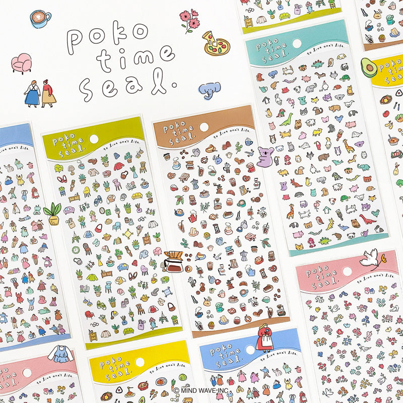MIND WAVE Poko Time Seal Stickers