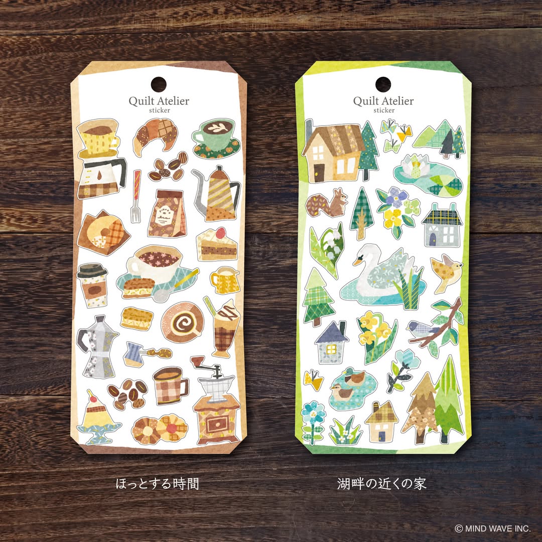 MIND WAVE Quilt Atelier Stickers