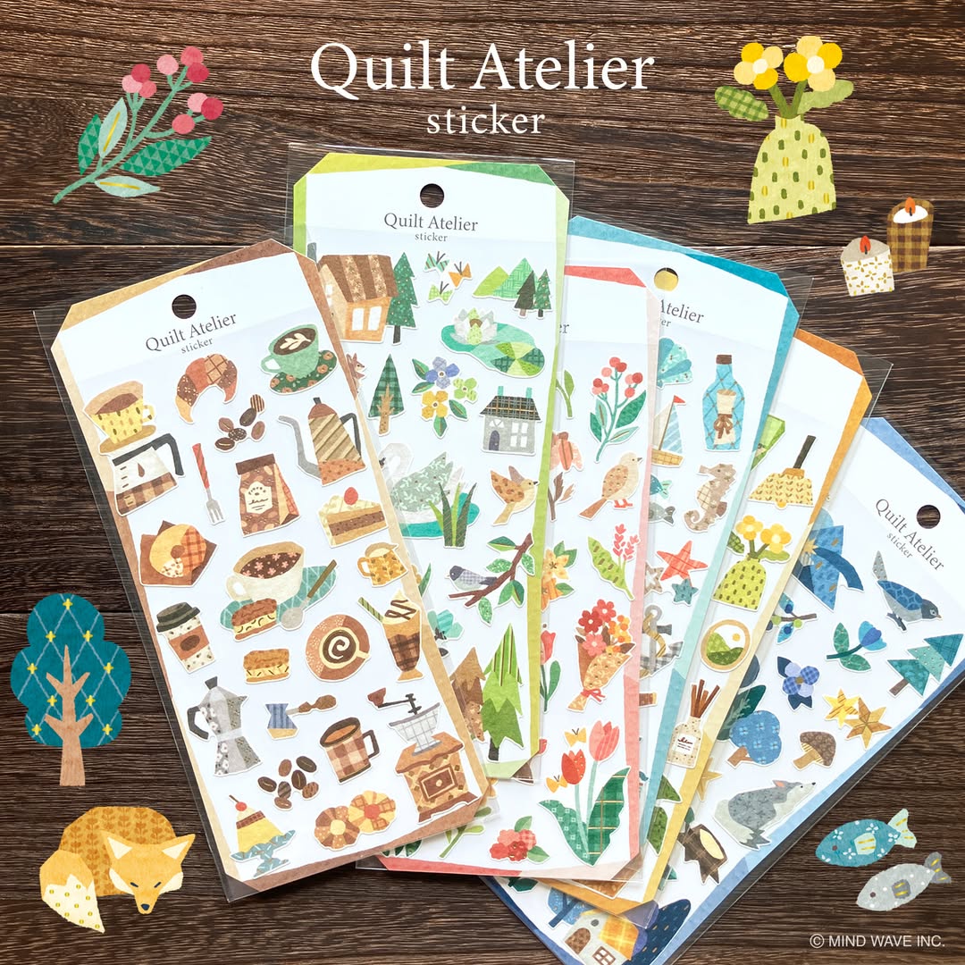 MIND WAVE Quilt Atelier Stickers