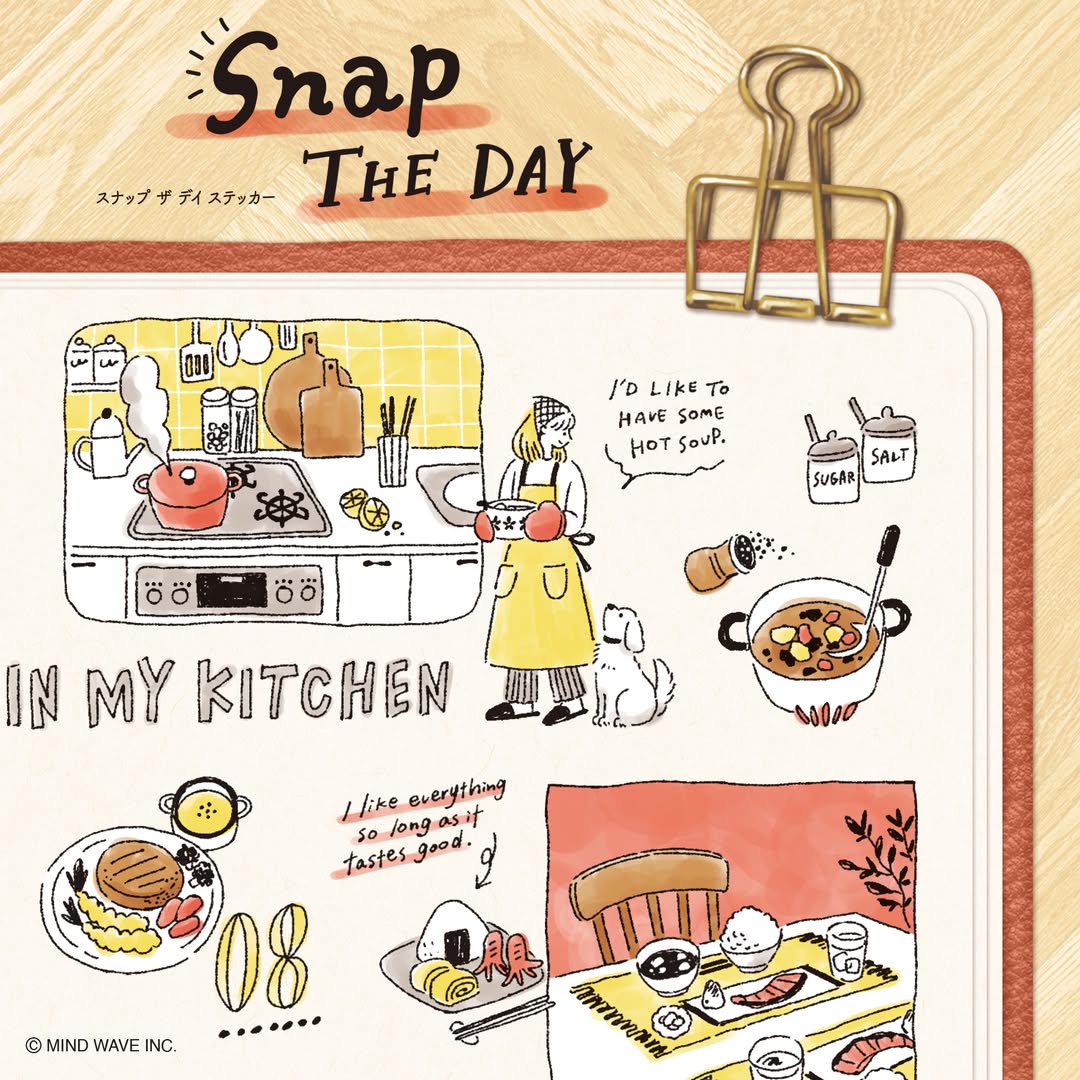 MIND WAVE Snap The Day Stickers