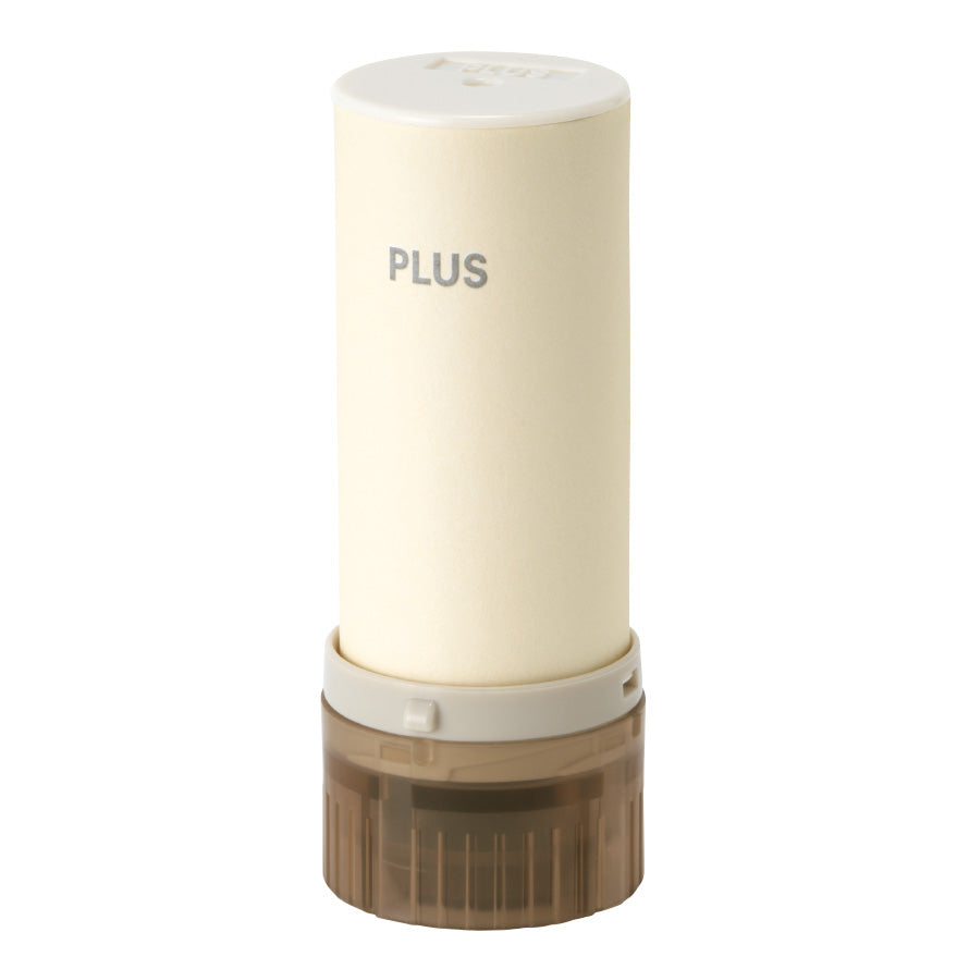 PLUS Personal Protection Information Stamp Roller - Keishipon - Slim Fit - Cream