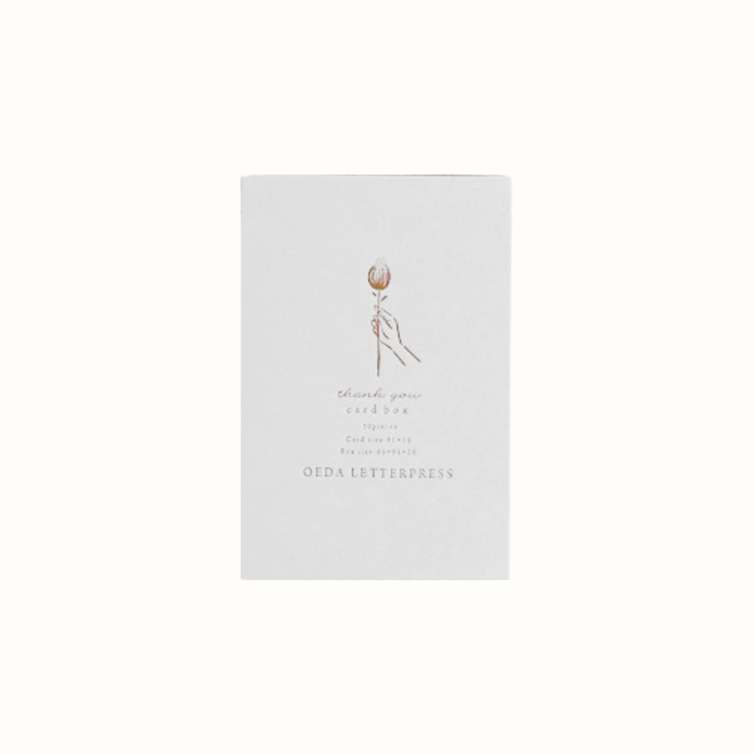 OEDA LETTERPRESS Card Box - Thank You