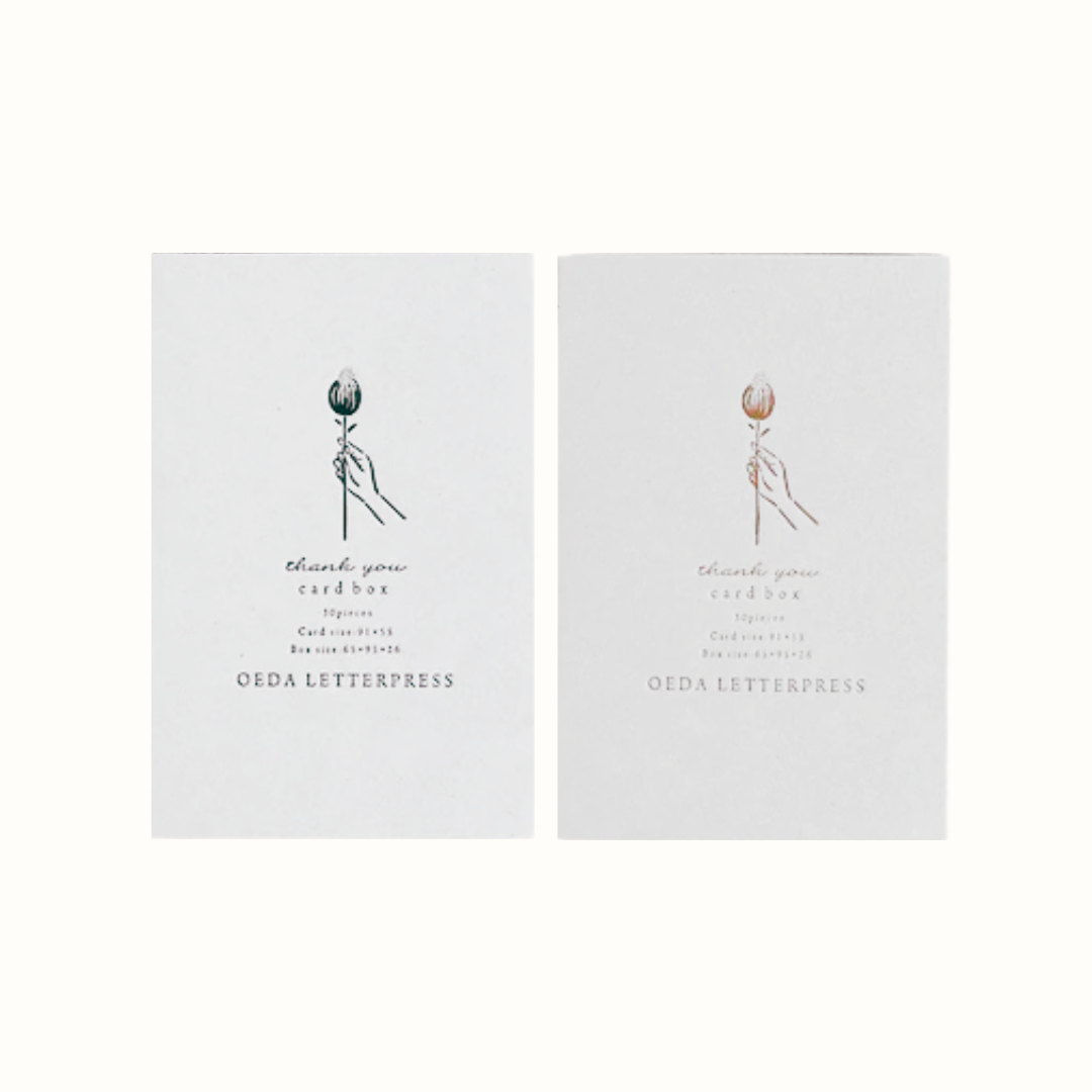 OEDA LETTERPRESS Card Box - Thank You