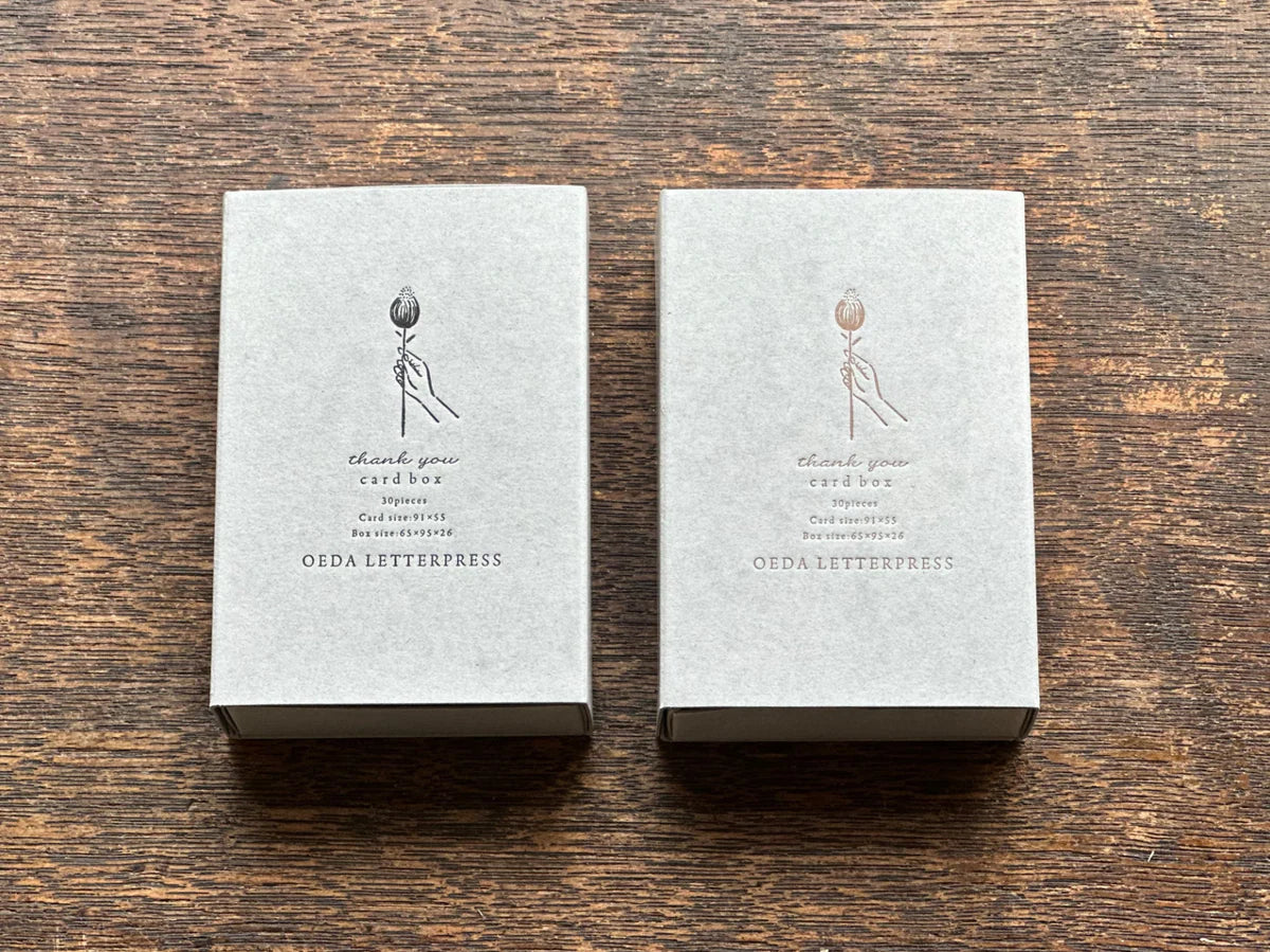 OEDA LETTERPRESS Card Box - Thank You