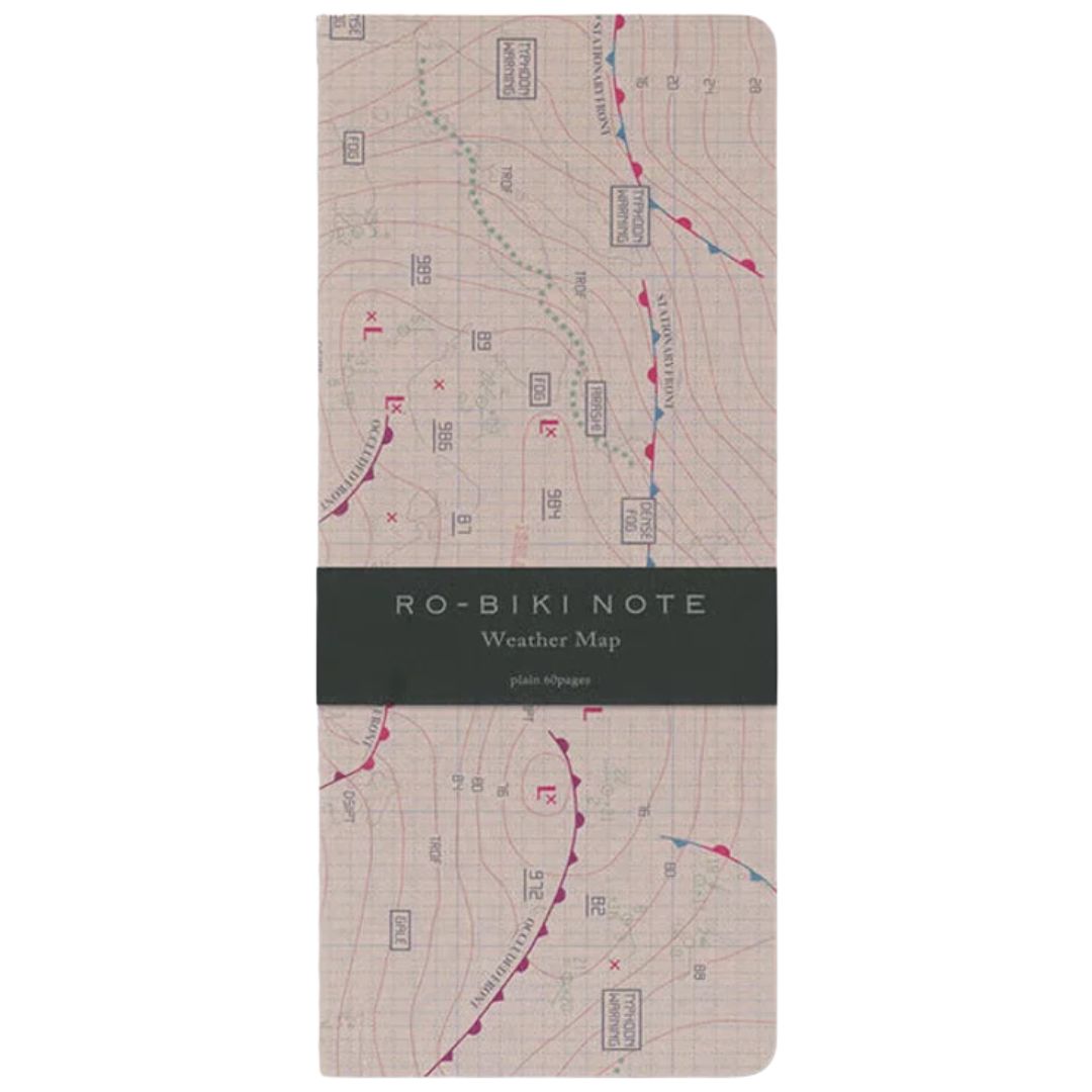 YAMAMOTO PAPER Ro-Biki Note - Map Series - Weather Map GA037