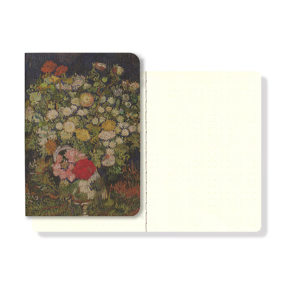 YAMAMOTO PAPER Ro-Biki Note - Museum Series - Bouquet Of Flowers