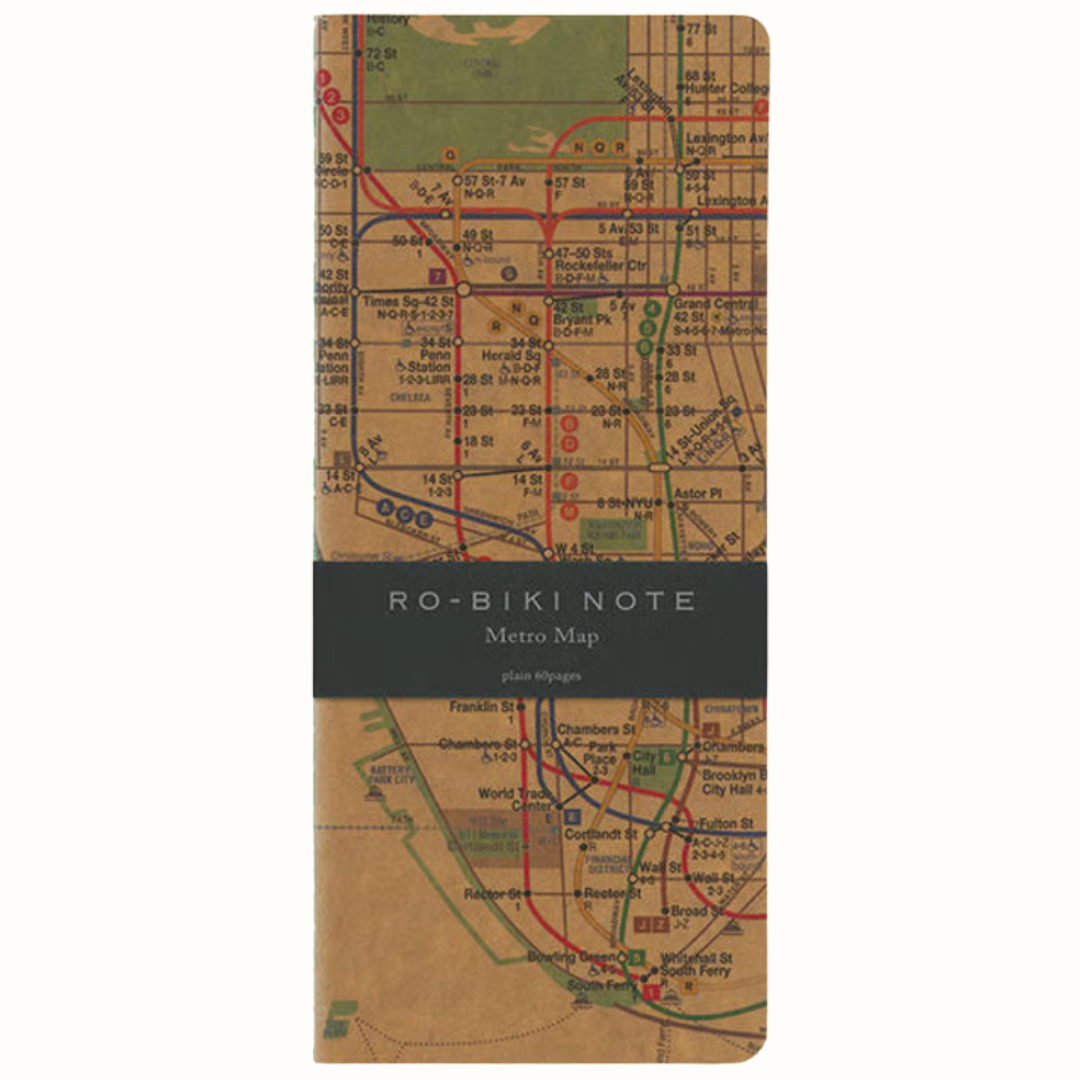 YAMAMOTO PAPER Ro-Biki Notebook - Map Series - Metro Map
