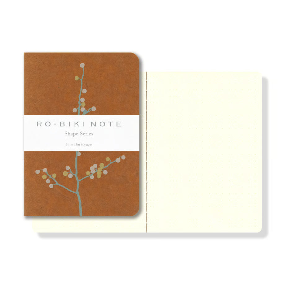 YAMAMOTO PAPER Ro-Biki Notebook - Shape Series - Branch Flowers